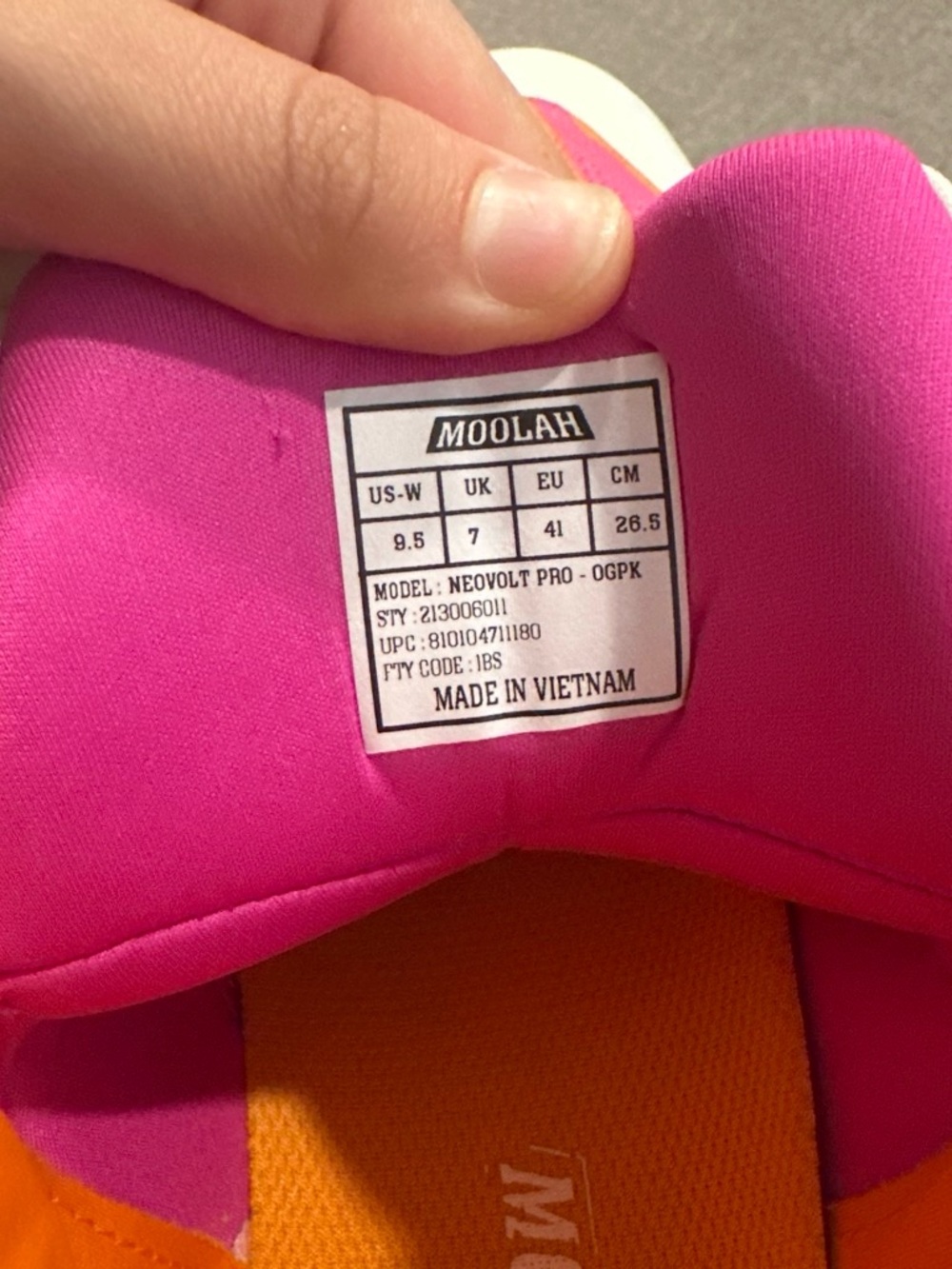 Women's Pink & Orange Athletic Shoes - Picture 8 of 8